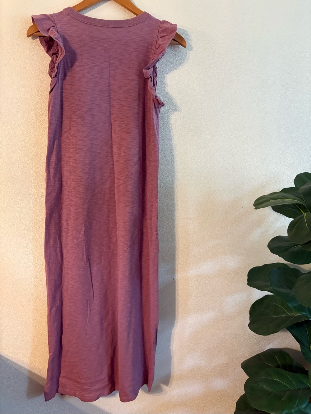 Universal Thread Purple Ruffle-Sleeve Midi Dress - Picture 2 of 2